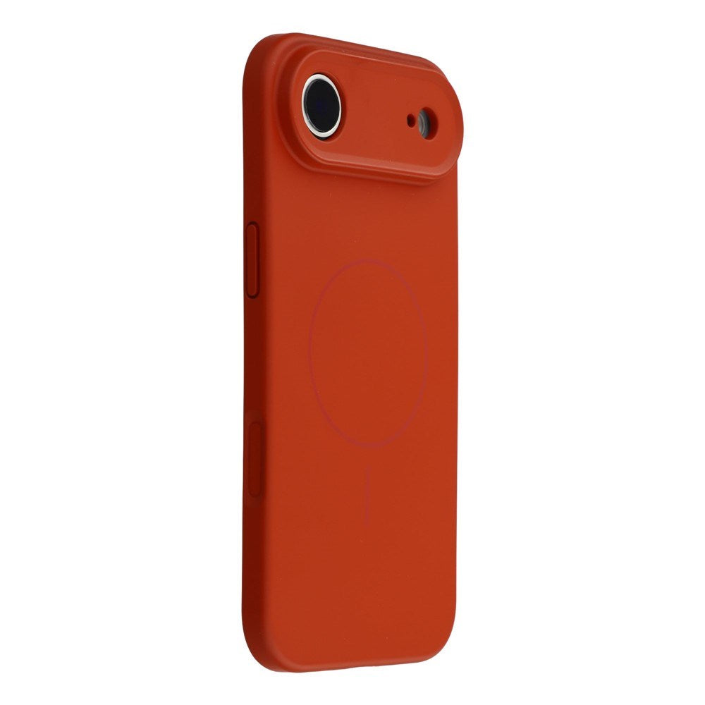 EIDERWOOD iPhone Air Fleksibelt Plast Deksel med Fôr Innvendig – MagSafe Kompatibel – Mørkerød