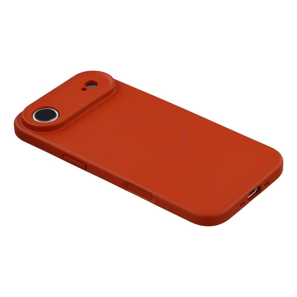 EIDERWOOD iPhone Air Fleksibelt Plast Deksel med Fôr Innvendig – MagSafe Kompatibel – Mørkerød