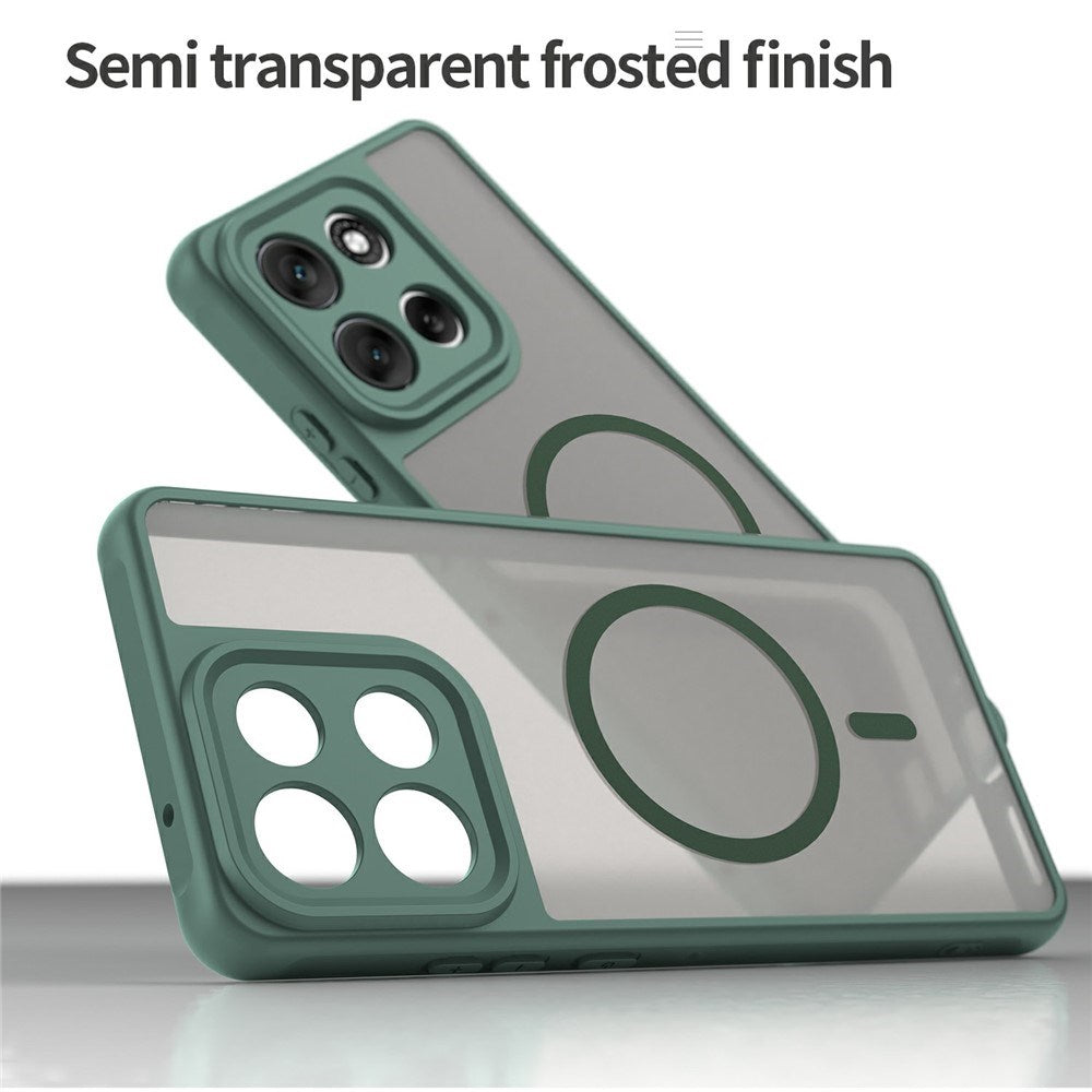 Motorola Moto G86 Power EIDERWOOD Hybrid Plast Deksel - MagSafe Kompatibel - Grønn