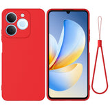 Realme Note 70T EIDERWOOD Fôret Silikon Deksel m. Stropp - Rød