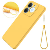Realme Note 70T EIDERWOOD Fôret Silikon Deksel m. Stropp - Gul