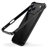 iPhone 17 Pro EIDERWOOD Metal Bumper Deksel m. Forsterkede Silikon Hjørner - Svart