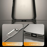 iPhone 17 Pro Max EIDERWOOD Metal Bumper Deksel m. Forsterkede Silikon Hjørner - Mørkeblå