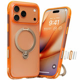 iPhone 17 Pro TORRAS Ostand Q3 Air Deksel m. Kickstand - MagSafe Kompatibel - Oransje
