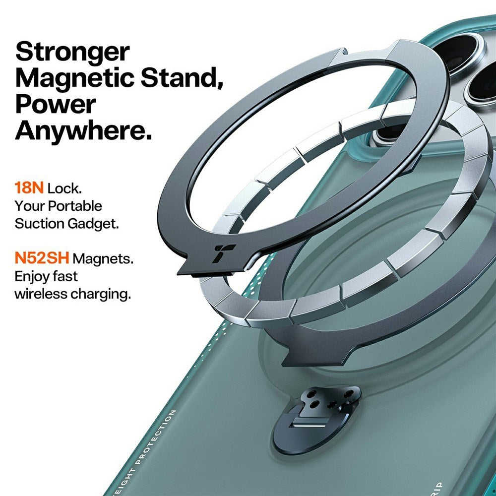 iPhone 17 Pro TORRAS Ostand Q3 Air Deksel m. Kickstand - MagSafe Kompatibel - Grønn