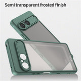 EIDERWOOD Sony Xperia 10 VII Matt Hybrid Deksel - Gjennomsiktig / Grønn