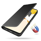 Realme Note 70T EIDERWOOD Kunstskinn Flip Deksel m. Korthållare & Stativfunksjon - Svart