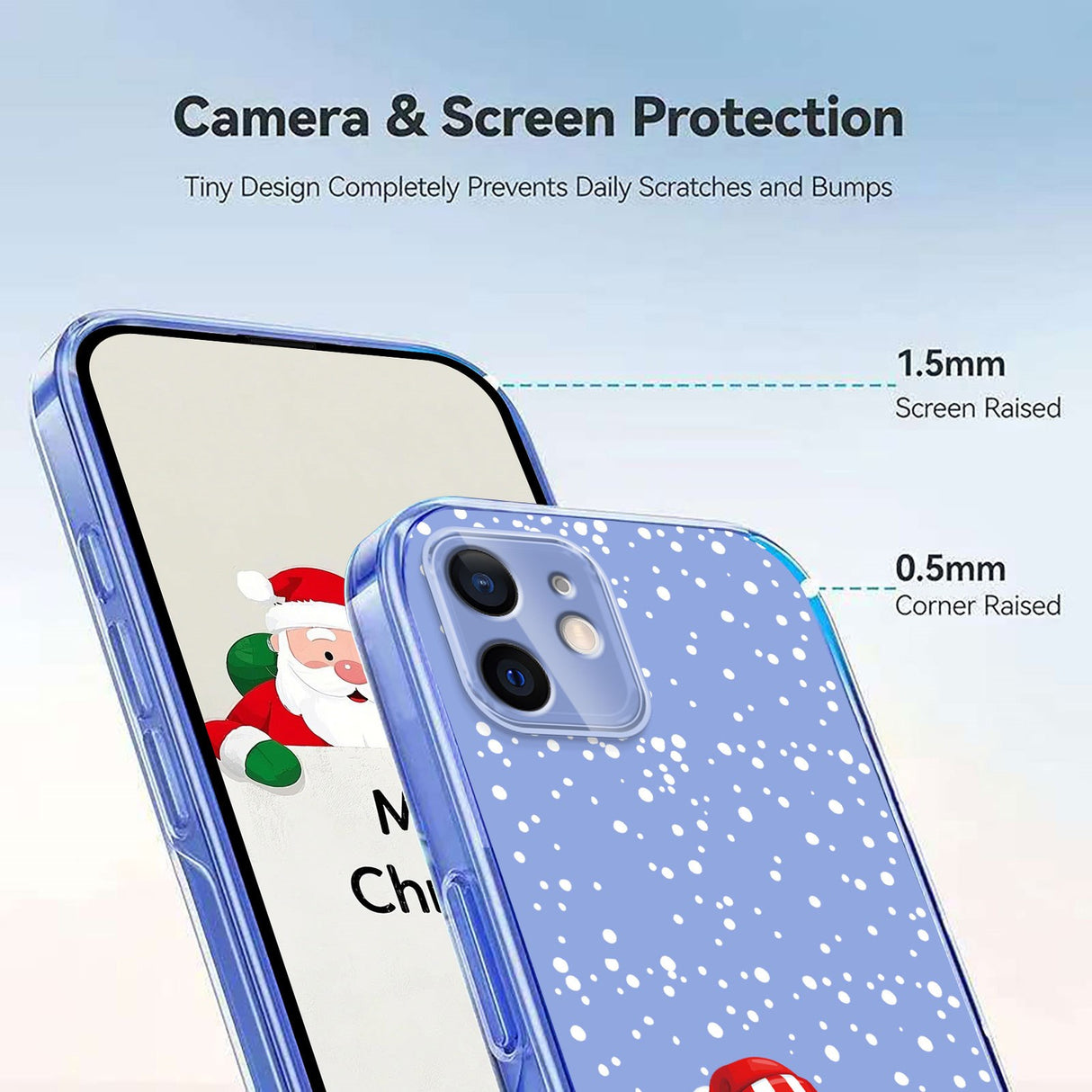 EIDERWOOD iPhone 11 Fleksibelt Plast Juledeksel med Motiv - Gjennomsiktig / Snømann