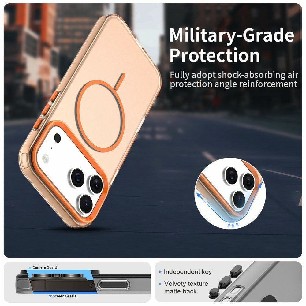 iPhone 18 Pro Max / 17 Pro Max EIDERWOOD Hybrid Plast Deksel - MagSafe Kompatibel - Oransje