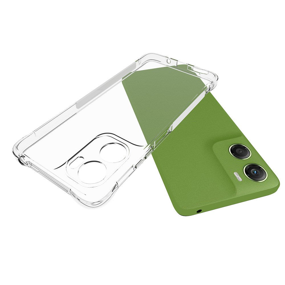 Motorola Moto G06 / G06 Power EIDERWOOD Fleksibelt Plast Deksel med Støtabsorberende Hjørner - Gjennomsiktig