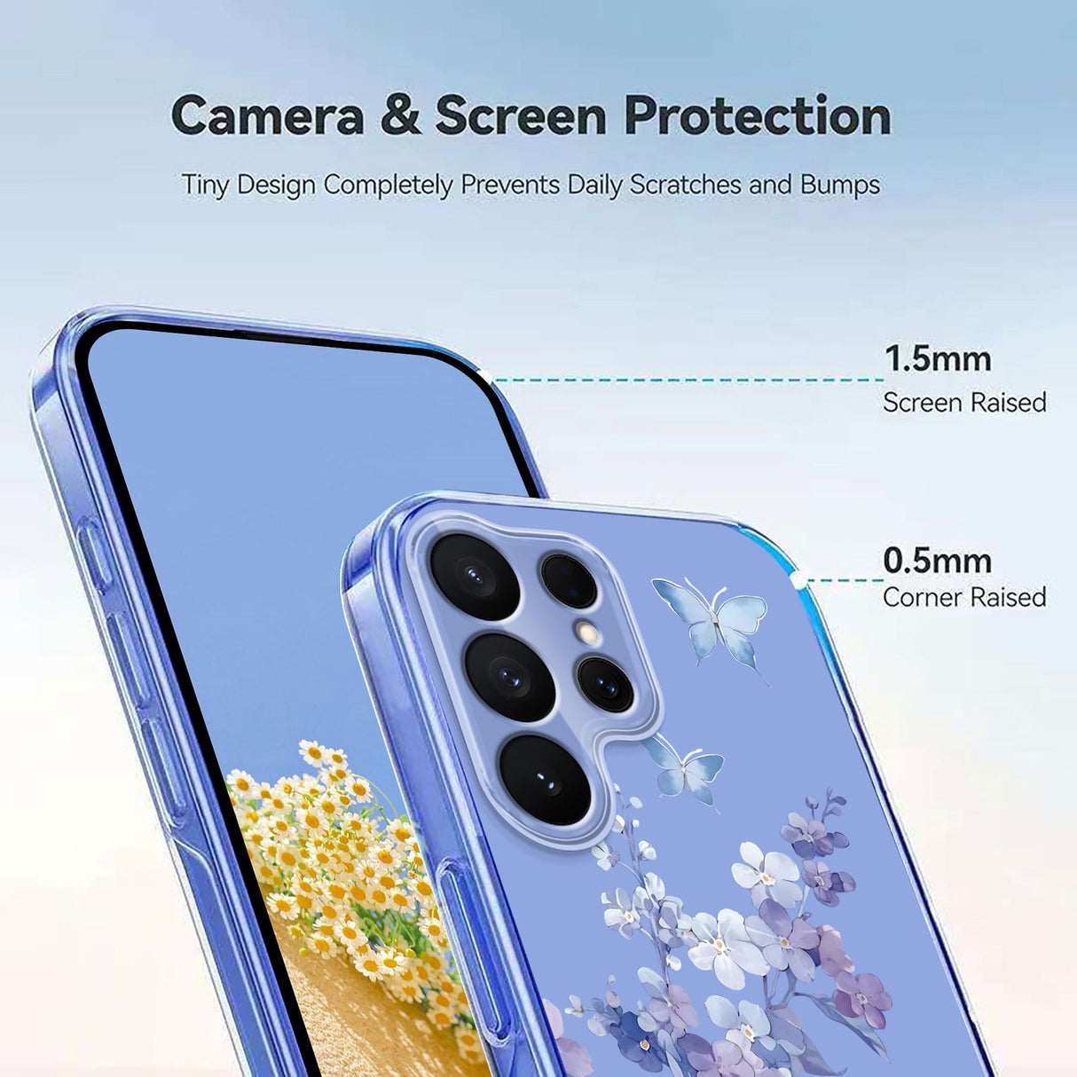 Samsung Galaxy S26 Ultra EIDERWOOD Fleksibel Plast Deksel m. Mønster - Gjennomsiktig / Fioler