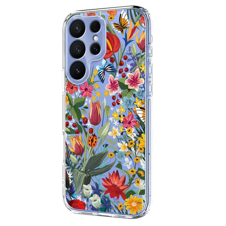 Samsung Galaxy S26 Ultra EIDERWOOD Fleksibel Plast Deksel m. Mønster - Gjennomsiktig / Blomster
