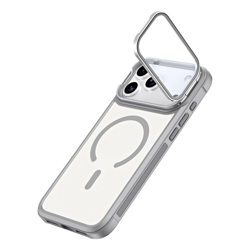 iPhone 18 Pro / 17 Pro EIDERWOOD Hybrid Plast Deksel m. Kamera Deksel & Stativfunksjon - MagSafe Kompatibel - Grå
