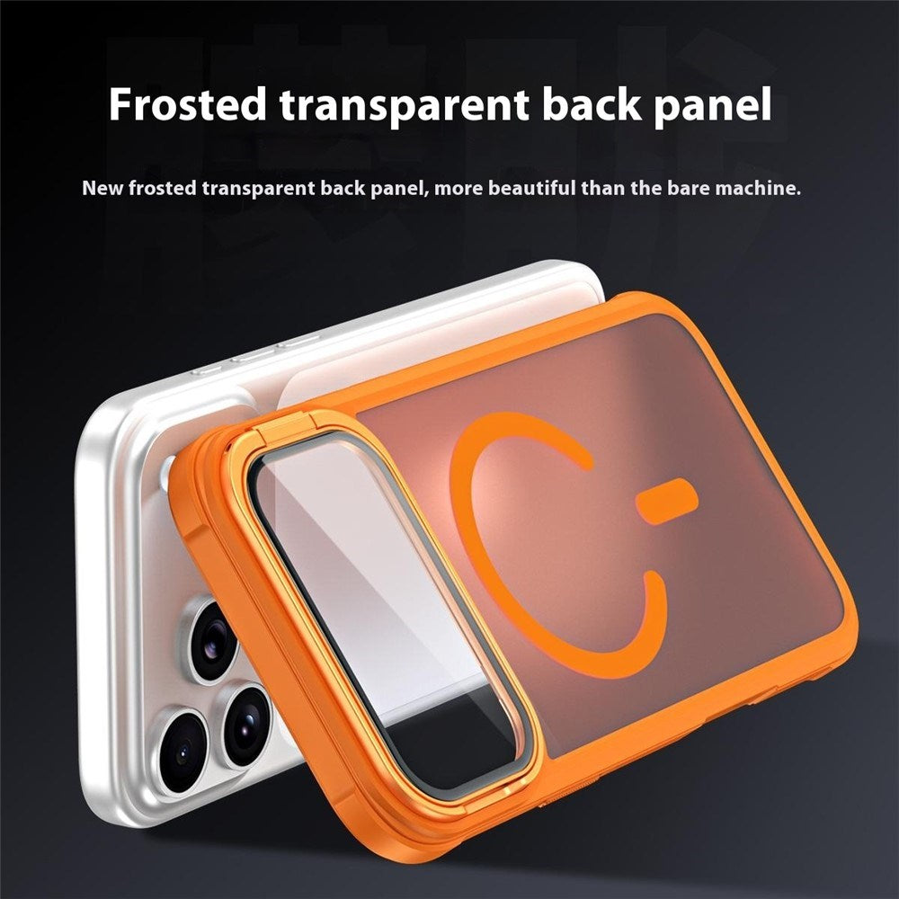 iPhone 18 Pro / 17 Pro EIDERWOOD Hybrid Plast Deksel m. Kamera Deksel & Stativfunksjon - MagSafe Kompatibel - Grå