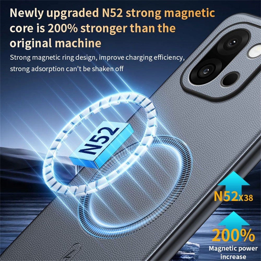 EIDERWOOD OnePlus 15 Hybrid Plast Deksel med Kunstskinn – MagSafe Kompatibel – Grønn