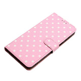 EIDERWOOD iPhone 17 Kunstskinn Flip Deksel m. Polka Design - Rosa