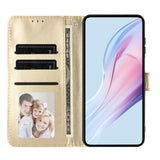 EIDERWOOD iPhone 17 Kunstskinn Flip Deksel m. Polka Design - Gul