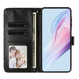 EIDERWOOD iPhone 17 Kunstskinn Flip Deksel m. Polka Design - Svart