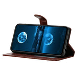 Samsung Galaxy S26 Ultra EIDERWOOD Kunstskinn Deksel med Stropp & Kortholder – Brun
