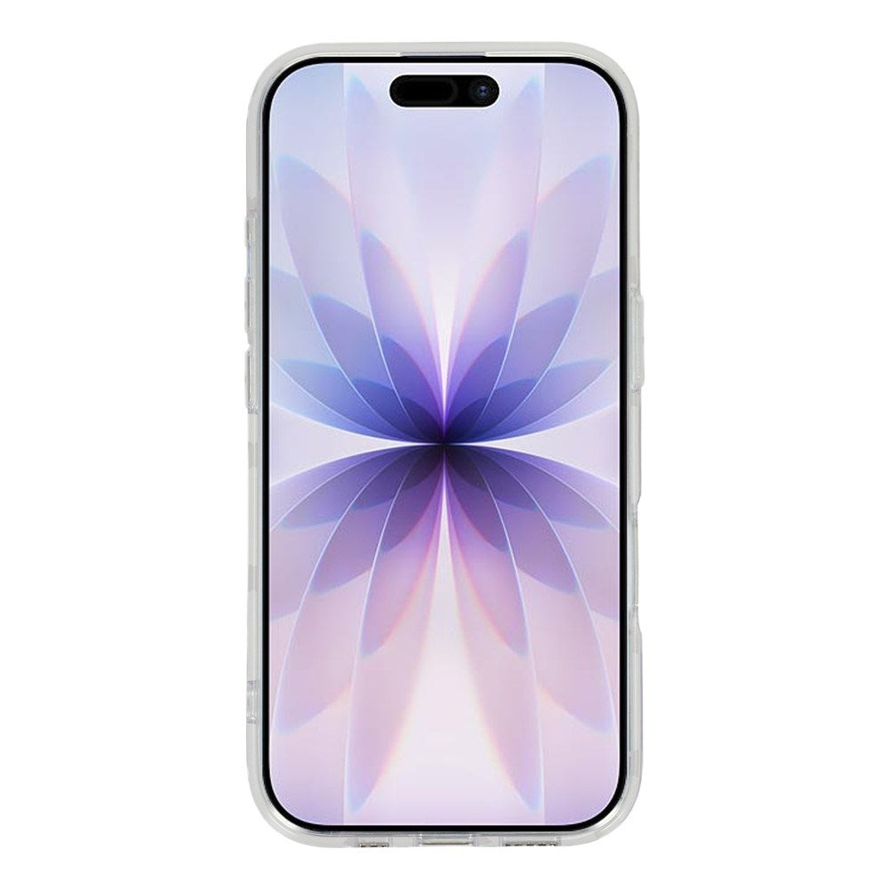 EIDERWOOD iPhone 17 Hybrid Deksel med Polka Design - MagSafe Kompatibel - Gjennomsiktig / Gul