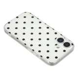 EIDERWOOD iPhone 17 Hybrid Deksel med Polka Design - MagSafe Kompatibel - Gjennomsiktig / Svart