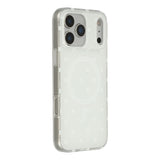 EIDERWOOD iPhone 17 Pro Hybrid Deksel med Polka Design - MagSafe Kompatibel - Gjennomsiktig / Hvit