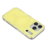 EIDERWOOD iPhone 17 Pro Hybrid Deksel med Polka Design - MagSafe Kompatibel - Gjennomsiktig / Gul
