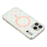 EIDERWOOD iPhone 17 Pro Hybrid Deksel med Polka Design - MagSafe Kompatibel - Gjennomsiktig / Multi