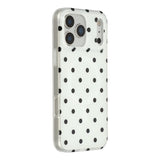 EIDERWOOD iPhone 17 Pro Max Hybrid Deksel med Polka Design - MagSafe Kompatibel - Gjennomsiktig / Svart