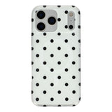 EIDERWOOD iPhone 17 Pro Max Hybrid Deksel med Polka Design - MagSafe Kompatibel - Gjennomsiktig / Svart