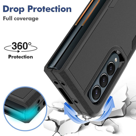 EIDERWOOD Samsung Galaxy Z Fold4 (5G) Hybrid Håndverker Deksel - Svart