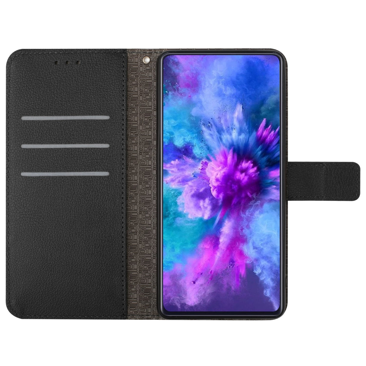 Honor Magic8 Lite EIDERWOOD Kunstskinn Flip Deksel m. Stropp – Svart