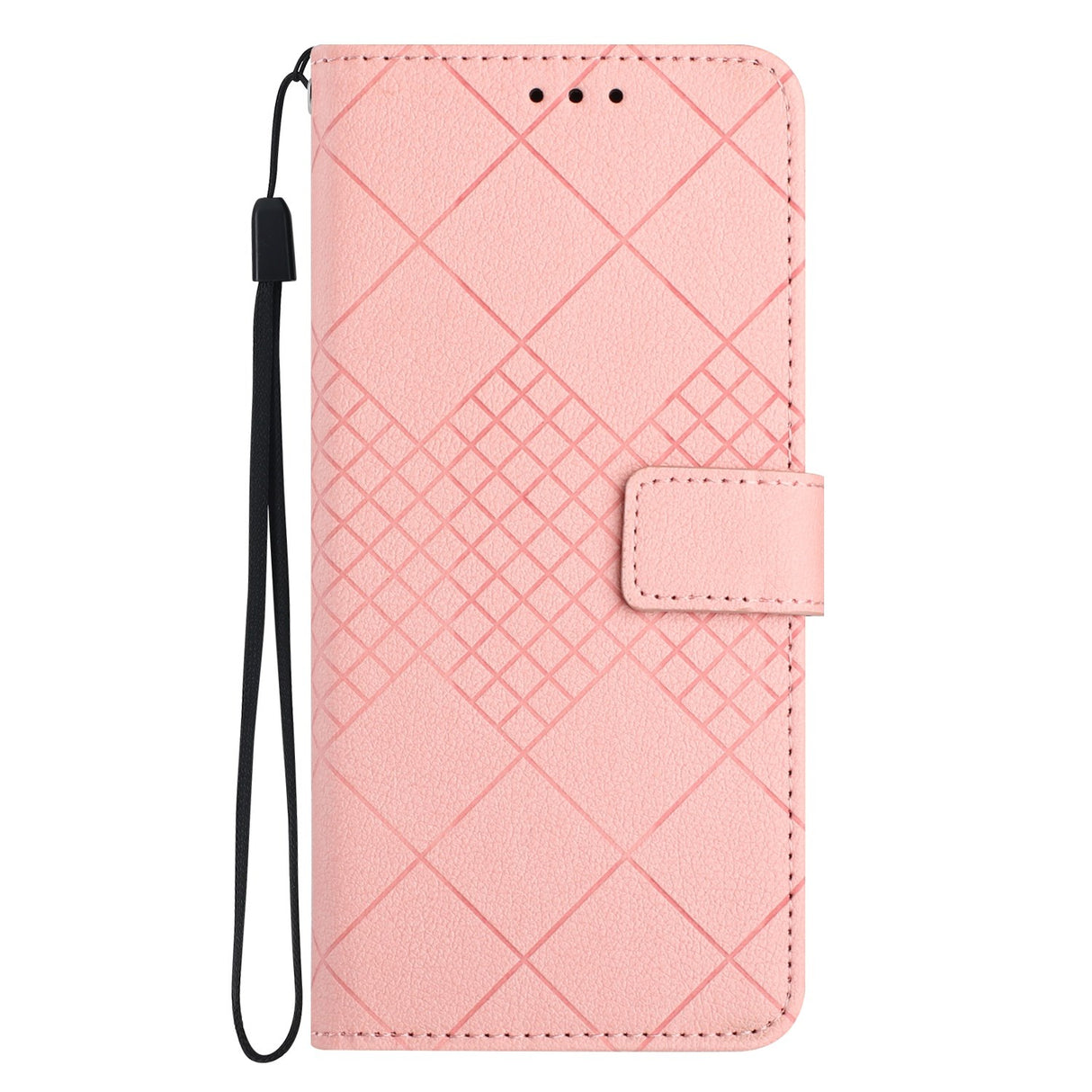 Honor Magic8 Lite EIDERWOOD Kunstskinn Flip Deksel m. Stropp – Rosa
