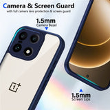 EIDERWOOD OnePlus 15 Fleksibelt Plast Deksel - Gjennomsiktig/Blå