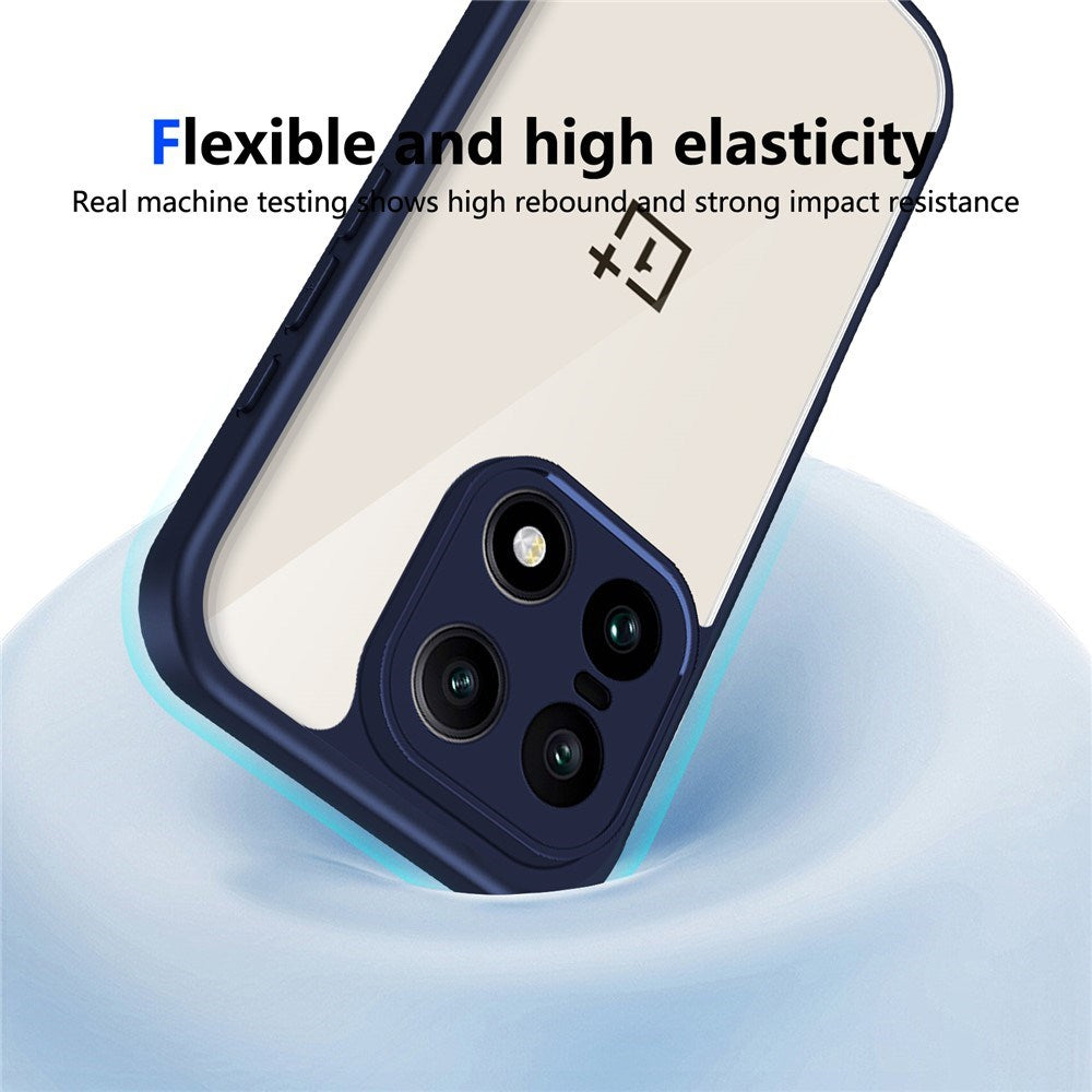 EIDERWOOD OnePlus 15 Fleksibelt Plast Deksel - Gjennomsiktig/Blå