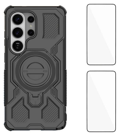 Samsung Galaxy S26 Ultra Håndverker Deksel med Kickstand - inkl. 2 x Skjermbeskyttere - Svart