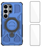 Samsung Galaxy S26 Ultra Håndverker Deksel med Kickstand - inkl. 2 x Skjermbeskyttere - Blå