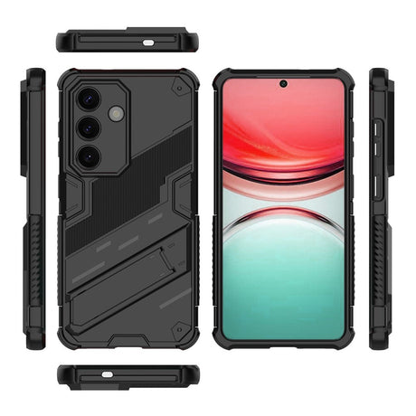 Samsung Galaxy S26 / S26 Pro EIDERWOOD Hybrid Håndverker Deksel m. Kickstand - Svart