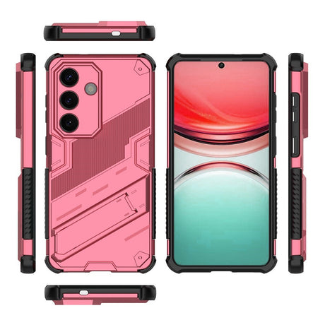 Samsung Galaxy S26 / S26 Pro EIDERWOOD Hybrid Håndverker Deksel m. Kickstand - Rosa