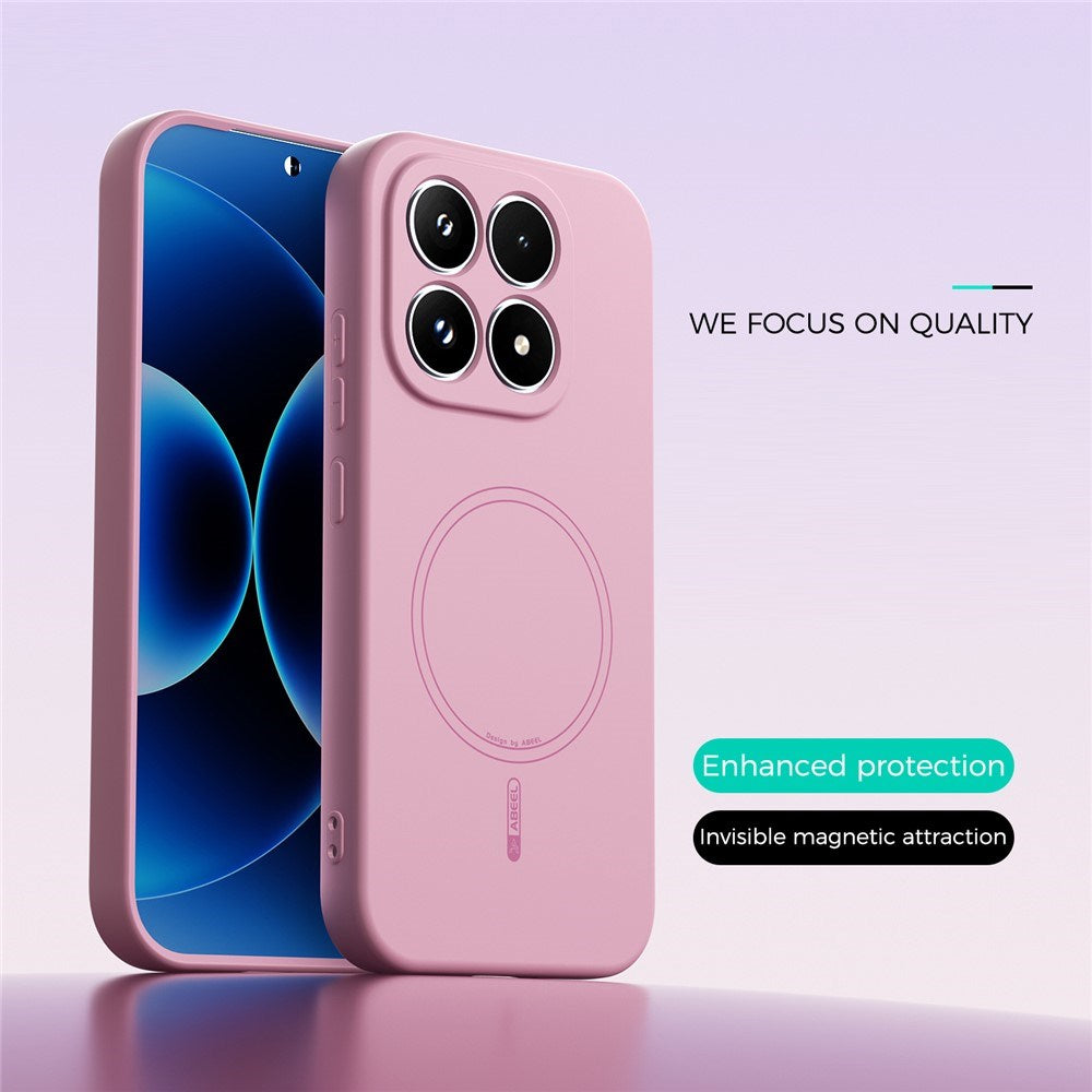 Xiaomi 17 Silikon Deksel - MagSafe  Kompatibel - Rosa