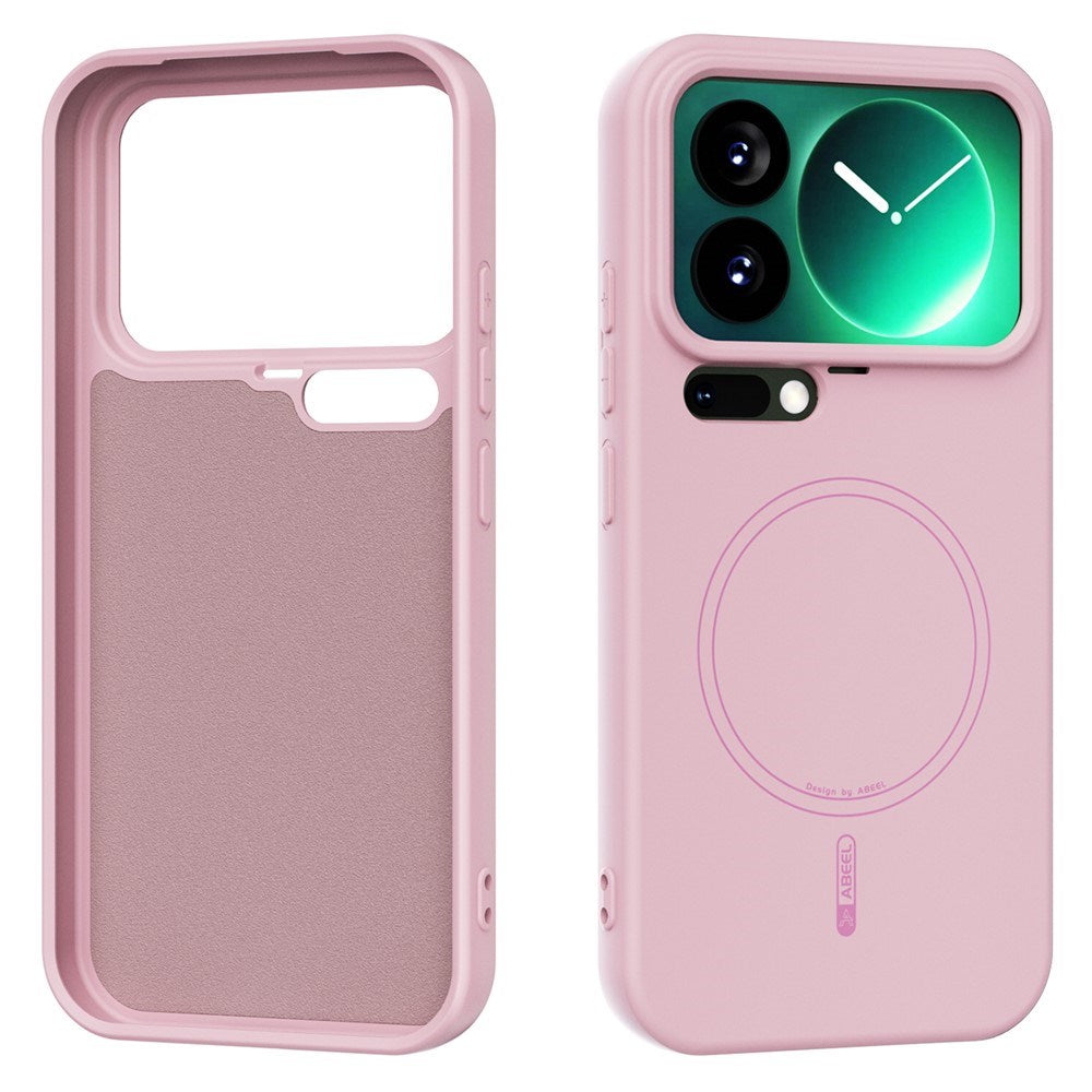 Xiaomi 17 Pro Silikon Deksel - MagSafe  Kompatibel - Rosa