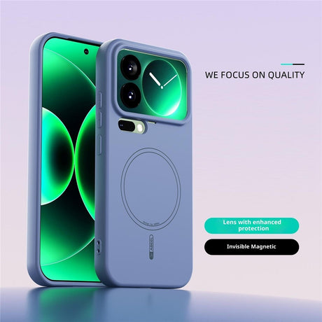 Xiaomi 17 Pro Silikon Deksel - MagSafe  Kompatibel - Blå