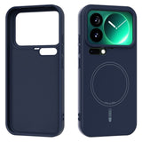 Xiaomi 17 Pro Silikon Deksel - MagSafe  Kompatibel - Mørkeblå