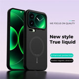 Xiaomi 17 Pro Max Silikon Deksel - MagSafe  Kompatibel - Svart