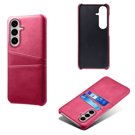 Samsung Galaxy S26 / S26 Pro EIDERWOOD Kunstskinn Deksel m. Kortholder - Pink