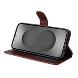 Samsung Galaxy S26 Ultra ENKAY 2-i-1 Kunstskinn Flip Deksel med Skjermbeskyttelsesglass - Rød