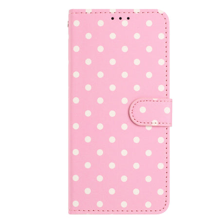 EIDERWOOD Xiaomi 17 Pro Max Kunstskinn Flip Deksel m. Polka Design - Rosa