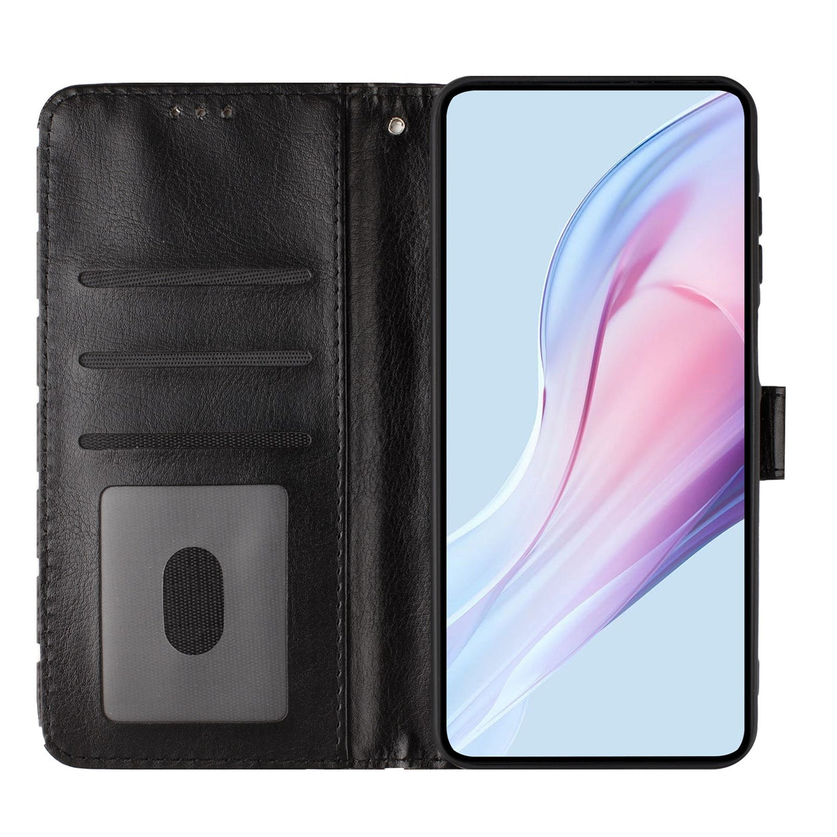 EIDERWOOD Xiaomi 17 Pro Kunstskinn Flip Deksel m. Polka Design - Svart