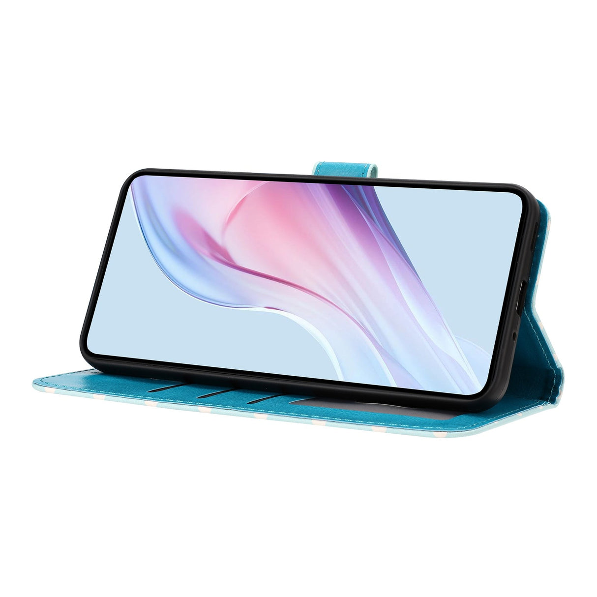 EIDERWOOD Xiaomi 17 Pro Kunstskinn Flip Deksel m. Polka Design - Blå