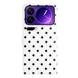EIDERWOOD Xiaomi 17 Pro Kunstskinn Flip Deksel m. Polka Design - Hvit